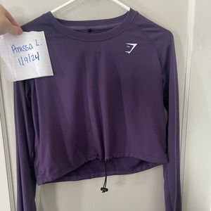 Medium gymshark long sleeve crop.